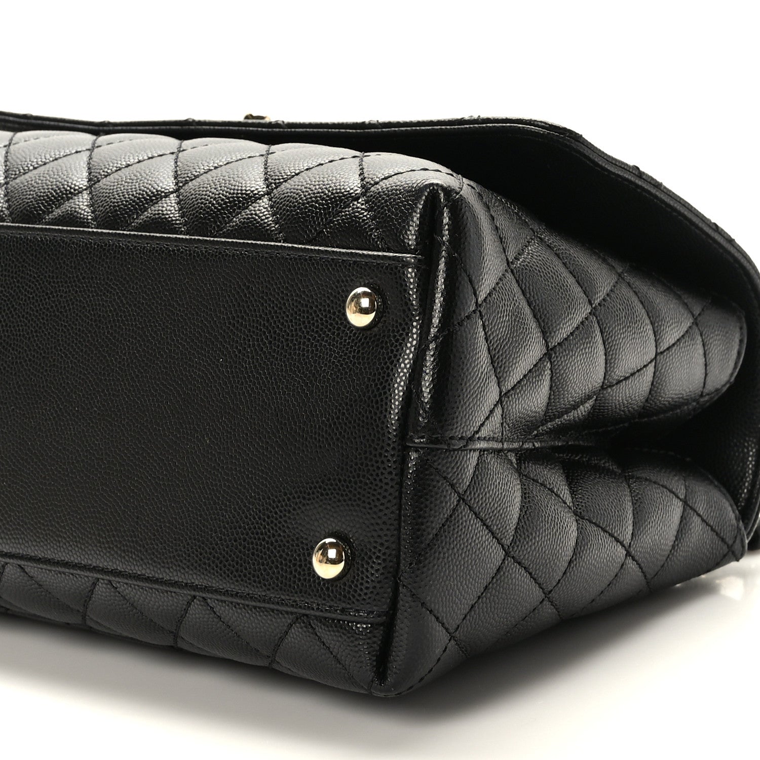 Chanel Caviar Quilted Small Coco Handle Flap Black 8 of 8