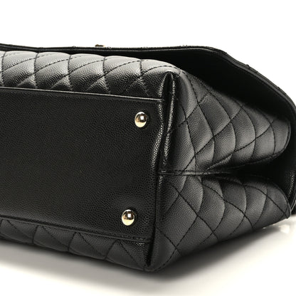 Chanel Caviar Quilted Small Coco Handle Flap Black 8 of 8