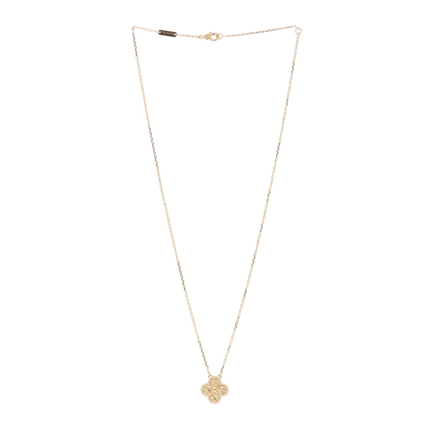 18K Yellow Gold Vintage Alhambra Pendant Necklace