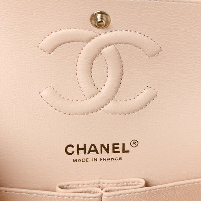 Chanel Caviar Chevron Quilted Small Double Flap Beige 6 of 12