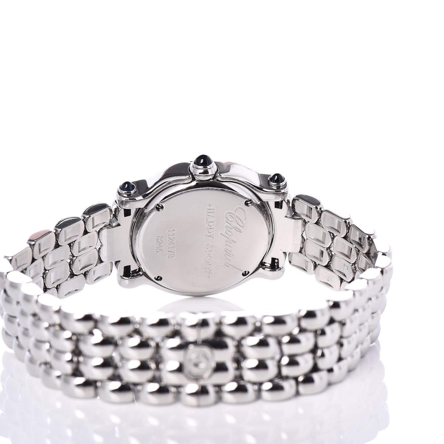 Chopard Stainless Steel 5 Diamond Mother of Pearl 26mm Happy Sport Quartz Watch 5 of 6