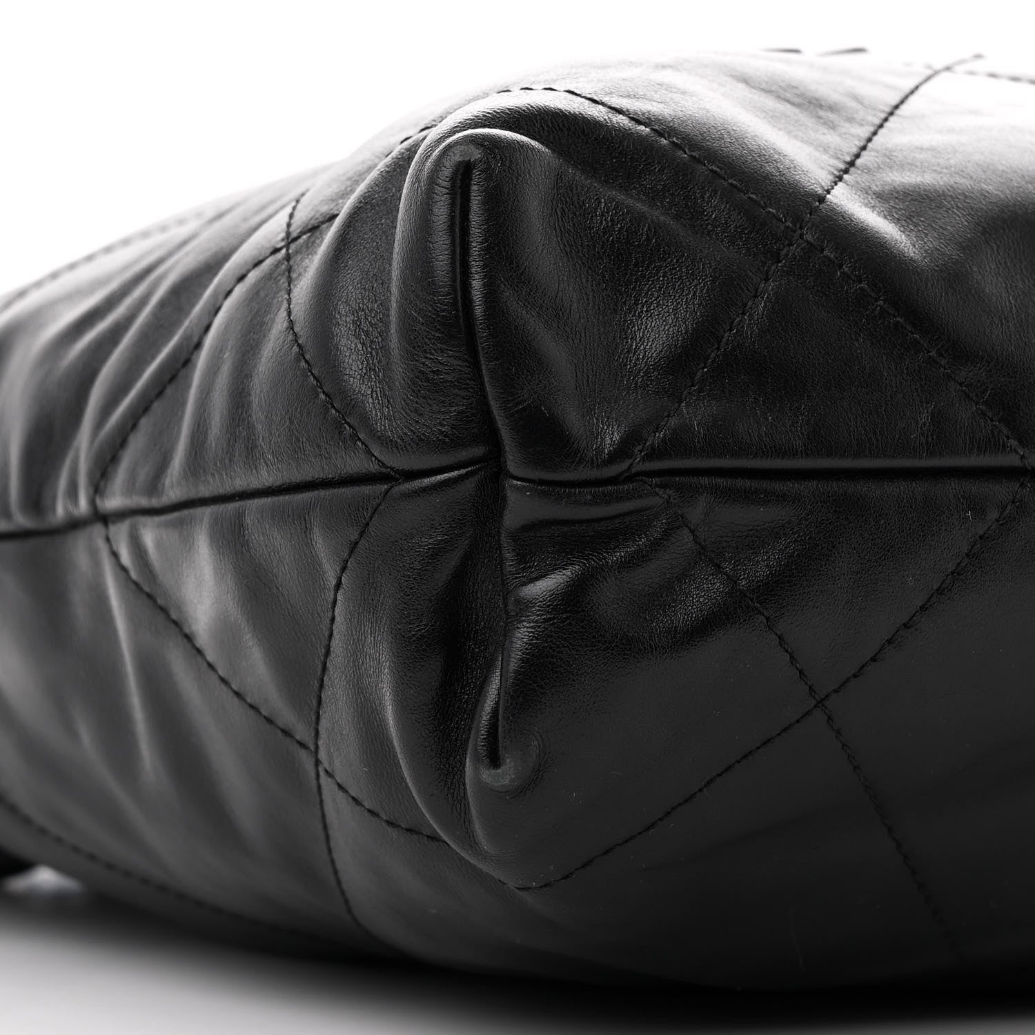 Chanel Shiny Calfskin Quilted Small Chanel 22 So Black 11 of 13