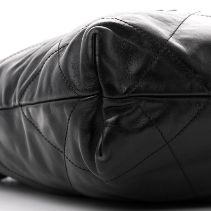 Chanel Shiny Calfskin Quilted Small Chanel 22 So Black 11 of 13