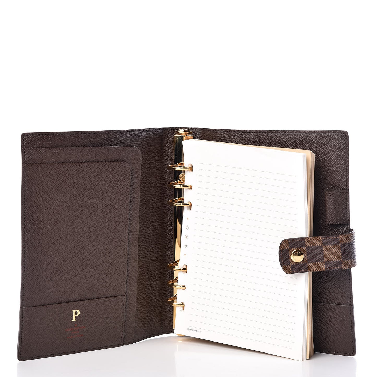 Damier Ebene Large Ring Agenda Cover