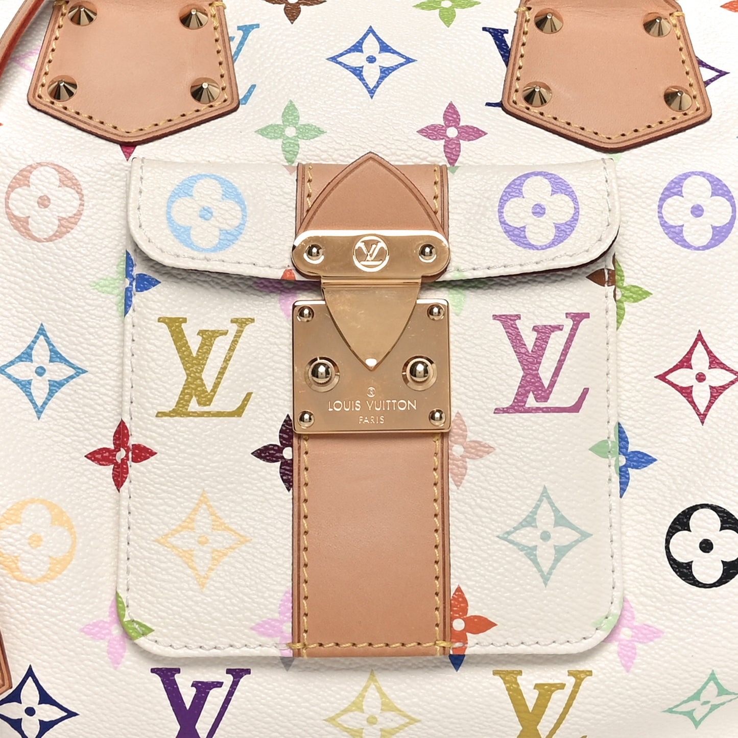 Monogram Multicolor Speedy 30 White
