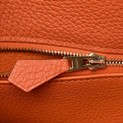 Hermes Togo Kelly Retourne 35 Orange 22 of 34