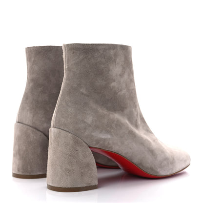Christian Louboutin Veau Velours Turela 55 Ankle Boots 37 Fume 4 of 8