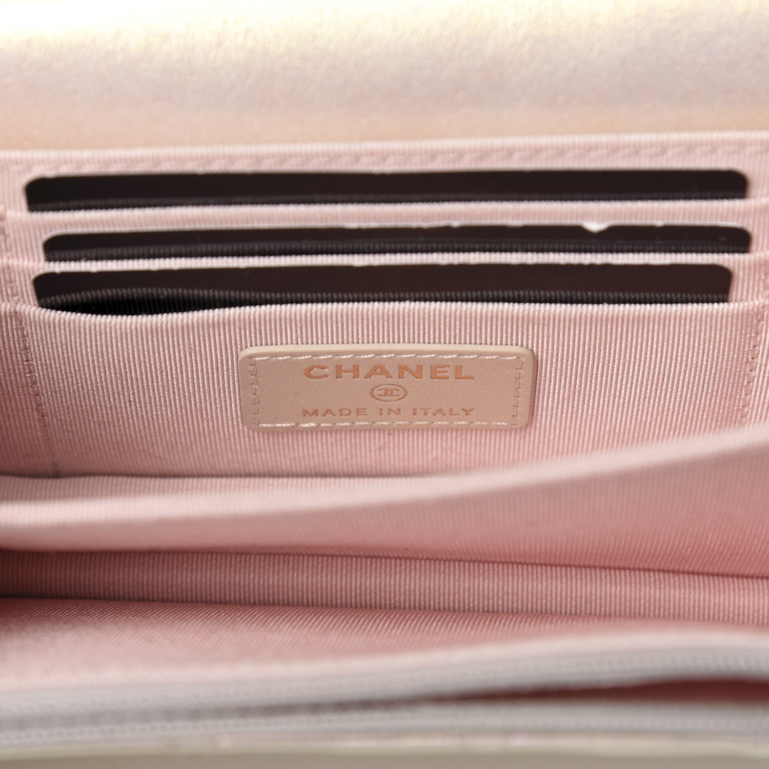 Chanel Iridescent Lambskin Quilted Mini Wallet On Chain WOC Ivory 6 of 11