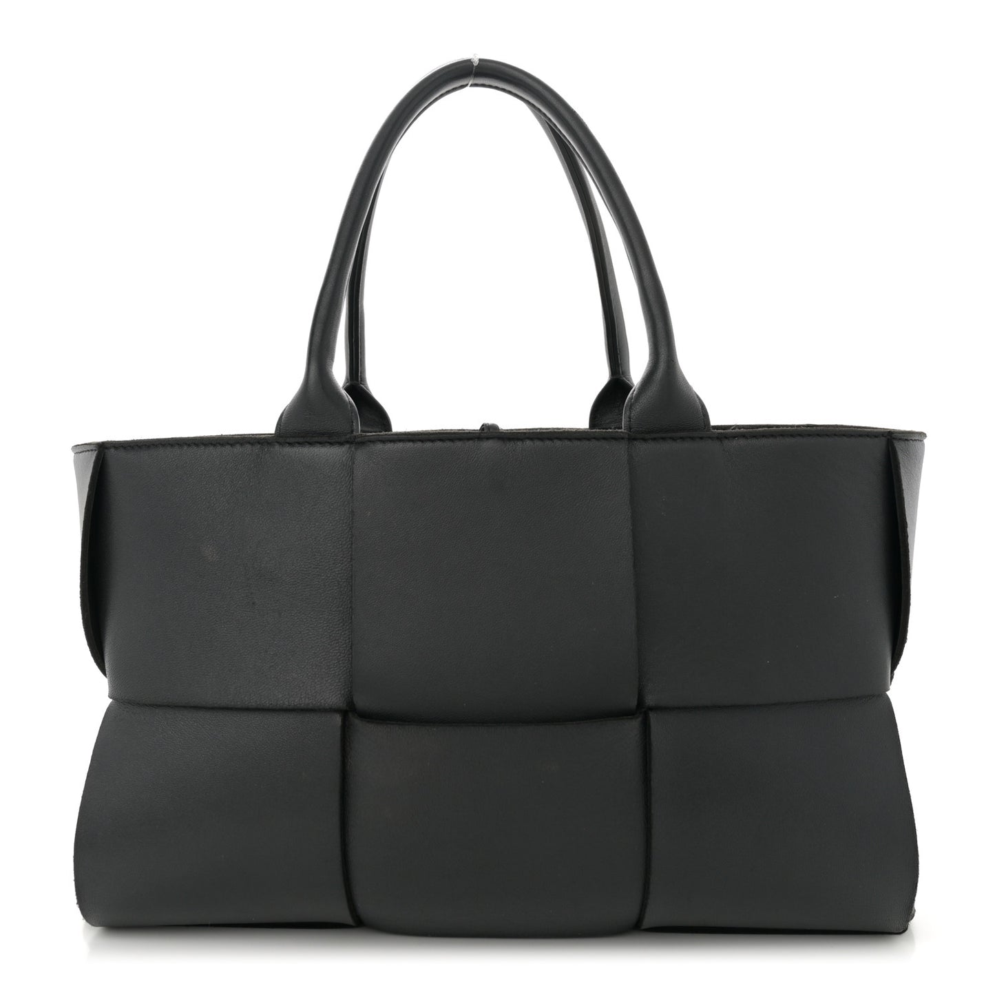 Nappa Maxi Intrecciato Small Arco Tote Black