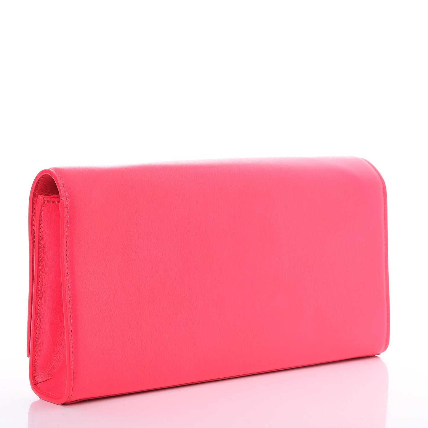Calfskin Classic Monogram Clutch Fuchsia