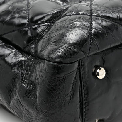 Chanel Glazed Calfskin Quilted Tweed Portobello Tote Black Multicolor 11 of 14