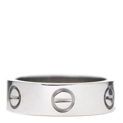 Cartier 18K White Gold 5.5mm LOVE Ring 50 5.25 3 of 4