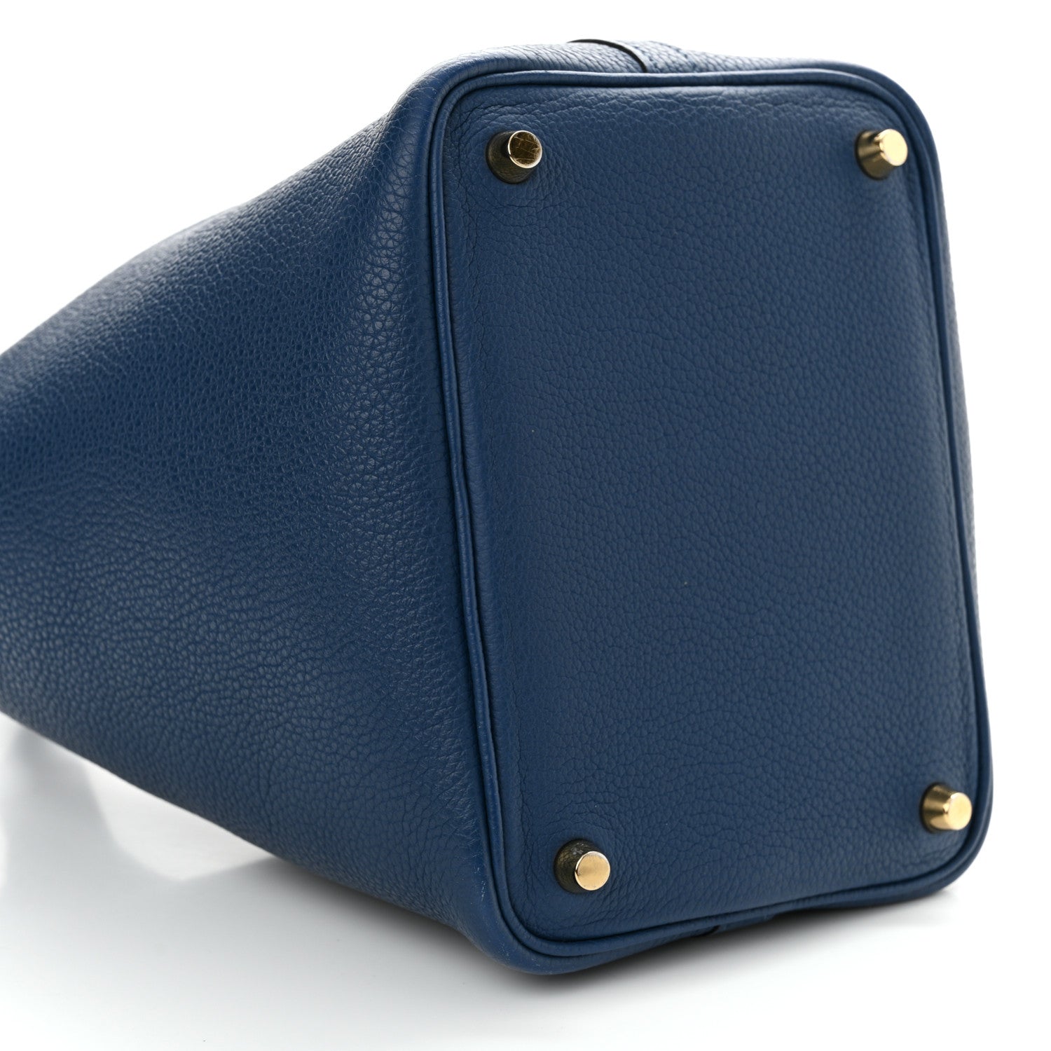 Hermes Taurillon Maurice Picotin Lock 18 PM Deep Blue 9 of 14