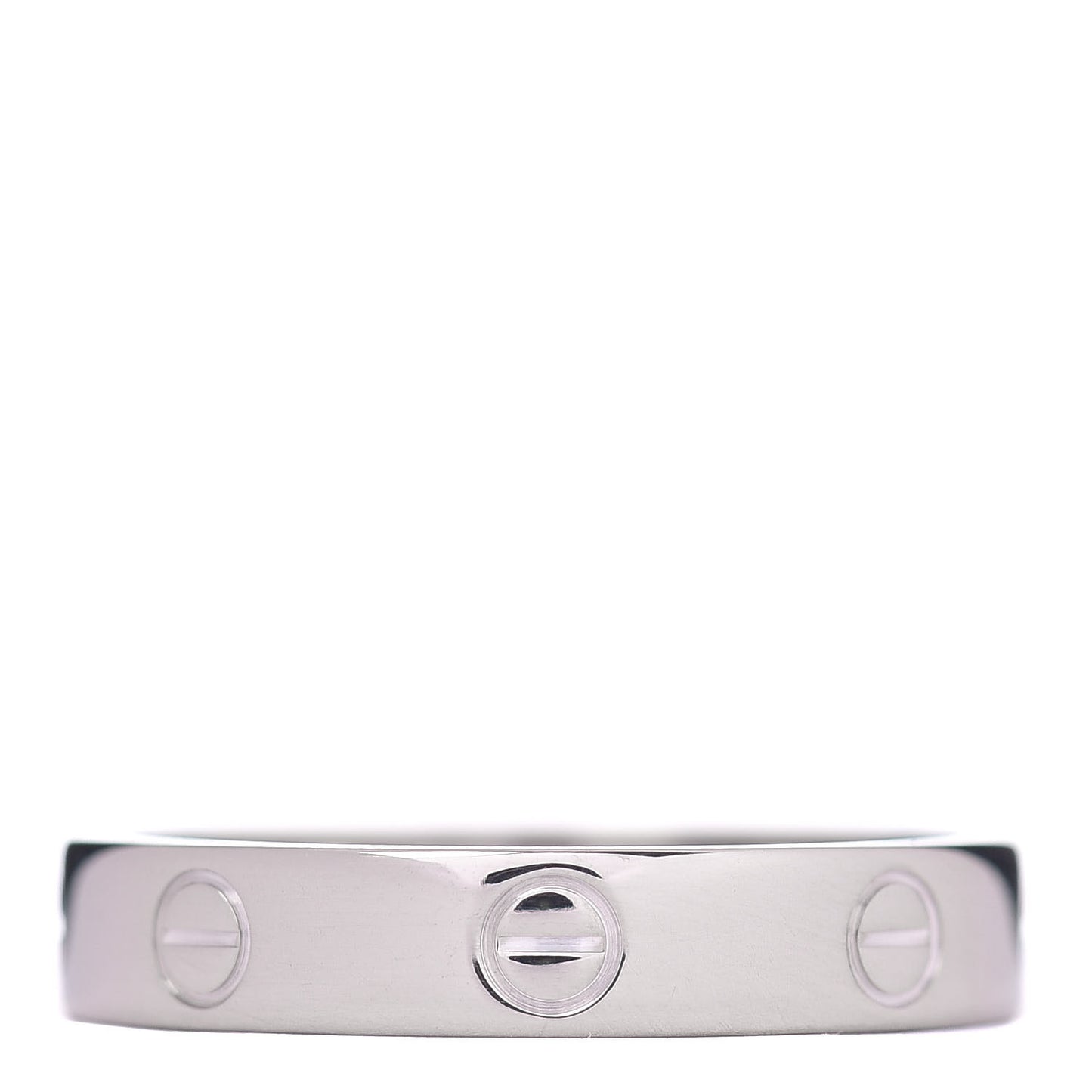 18K White Gold 3.5mm LOVE Wedding Band Ring 57 8