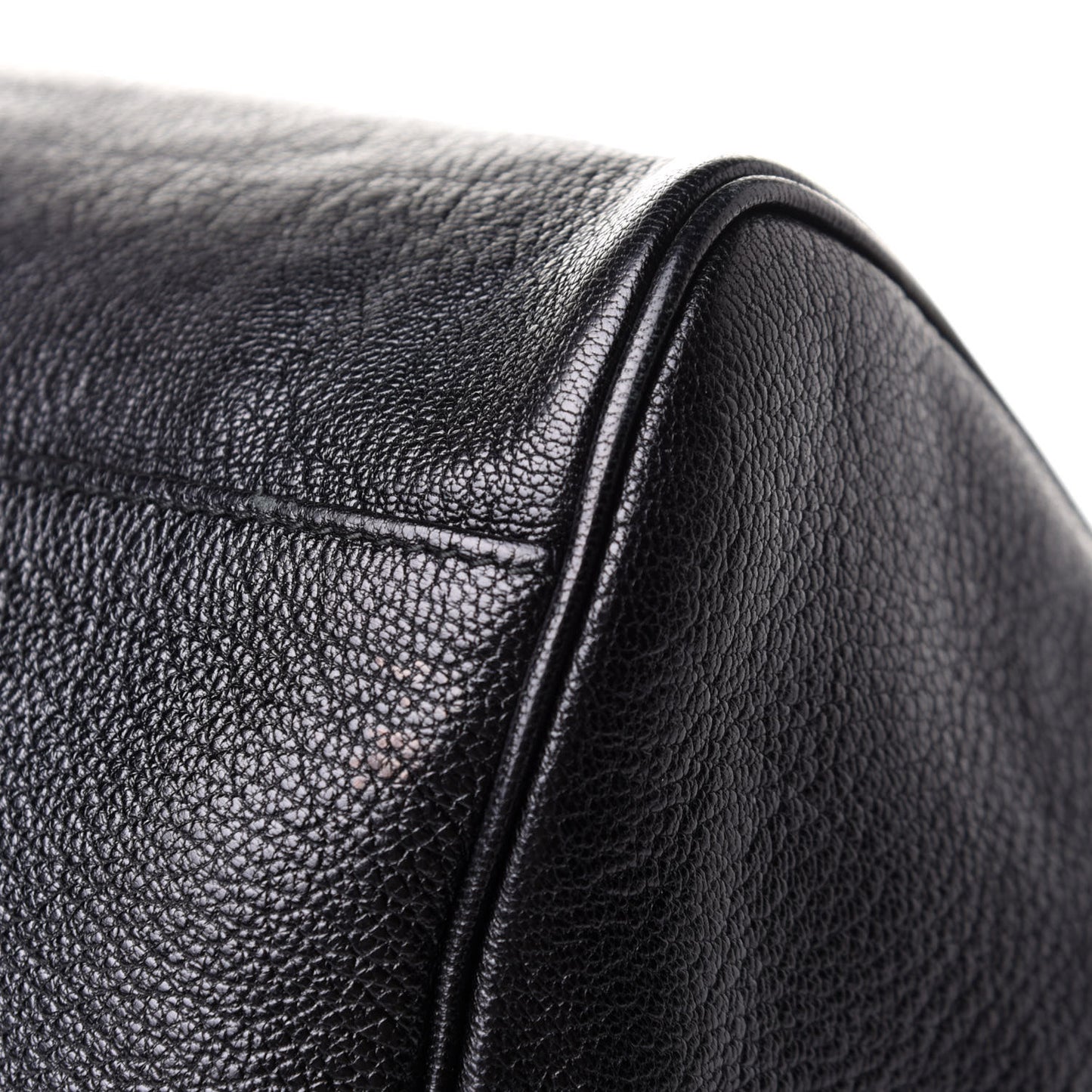 Chevre Gold Metallic Edge Hardware Velo Black
