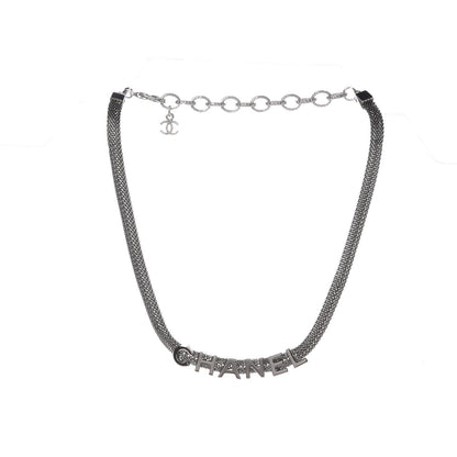 Chanel Ruthenium Logo Choker Necklace 3 of 6