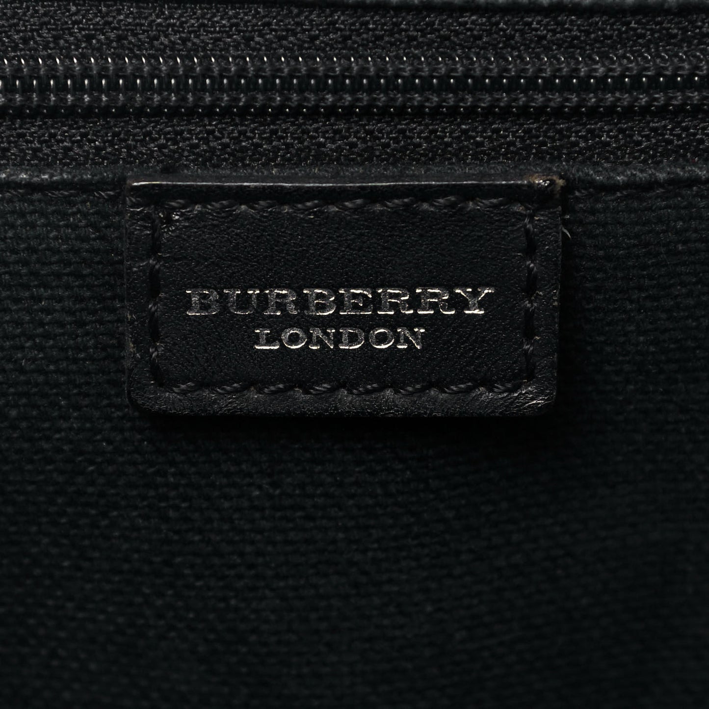 House Check Buckle Tote Black