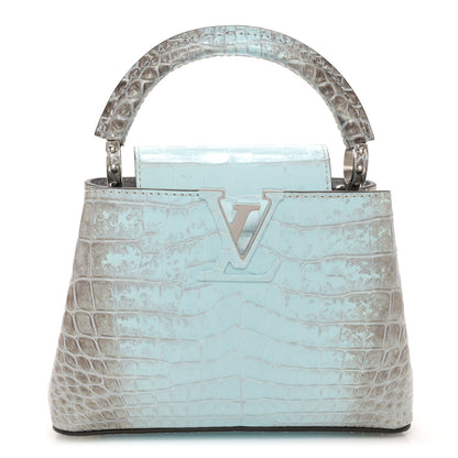 Louis Vuitton Crocodile Mini Capucines Blue Celeste 1 of 10