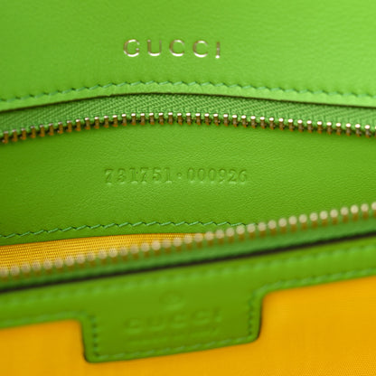 Gucci Grosgrain Satin Small Dionysus Shoulder Bag Lime 6 of 11