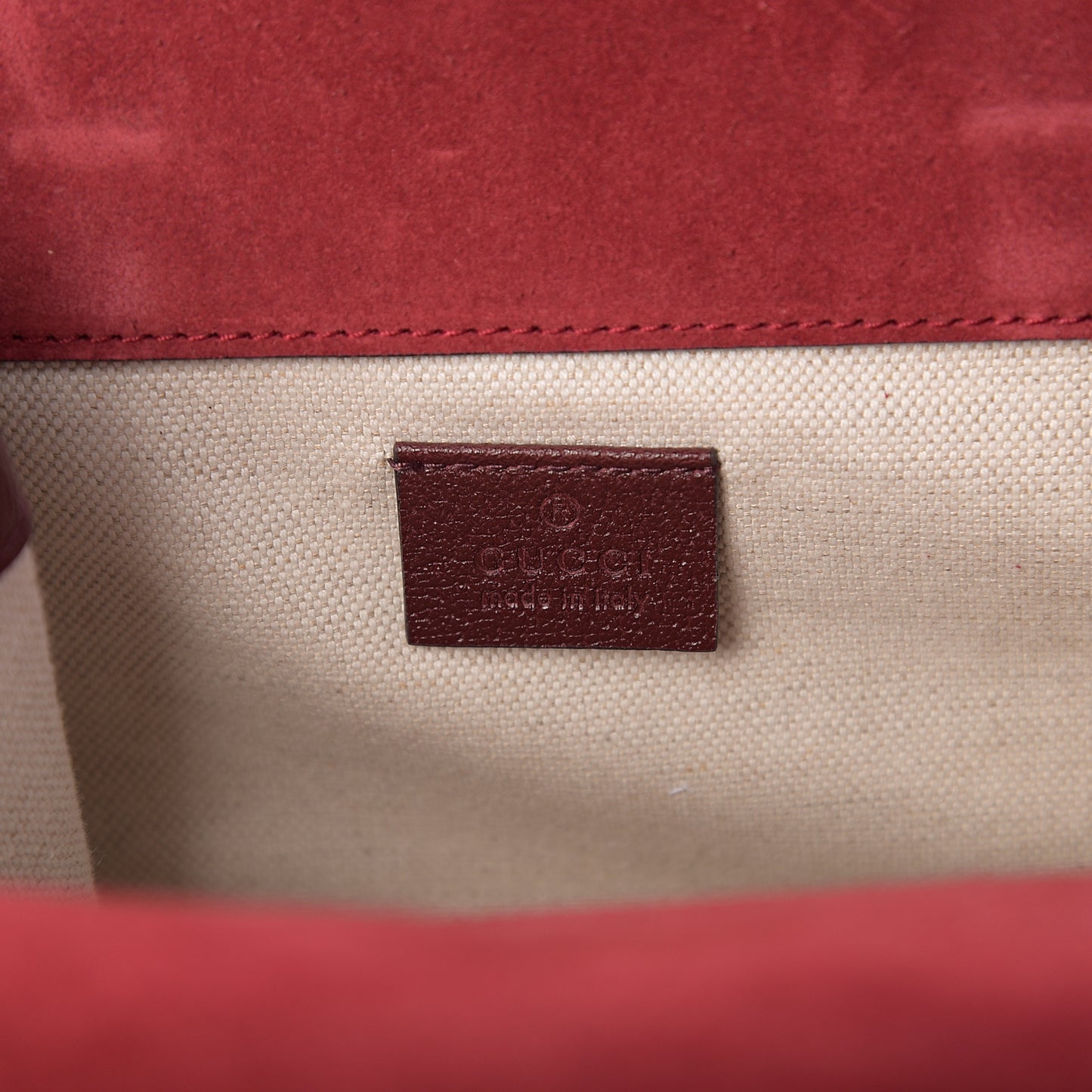 Suede Neo Vintage Web Small Messenger Bag Red