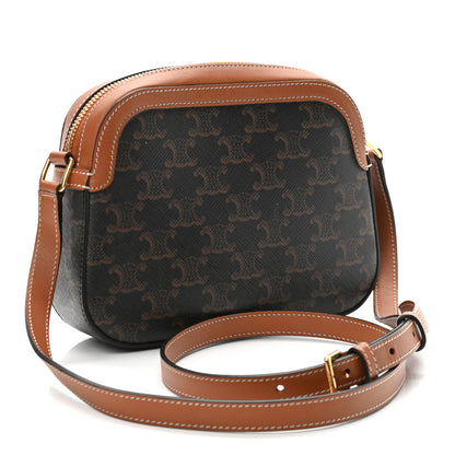 Celine Triomphe Canvas Small Camera Bag Tan 3 of 11