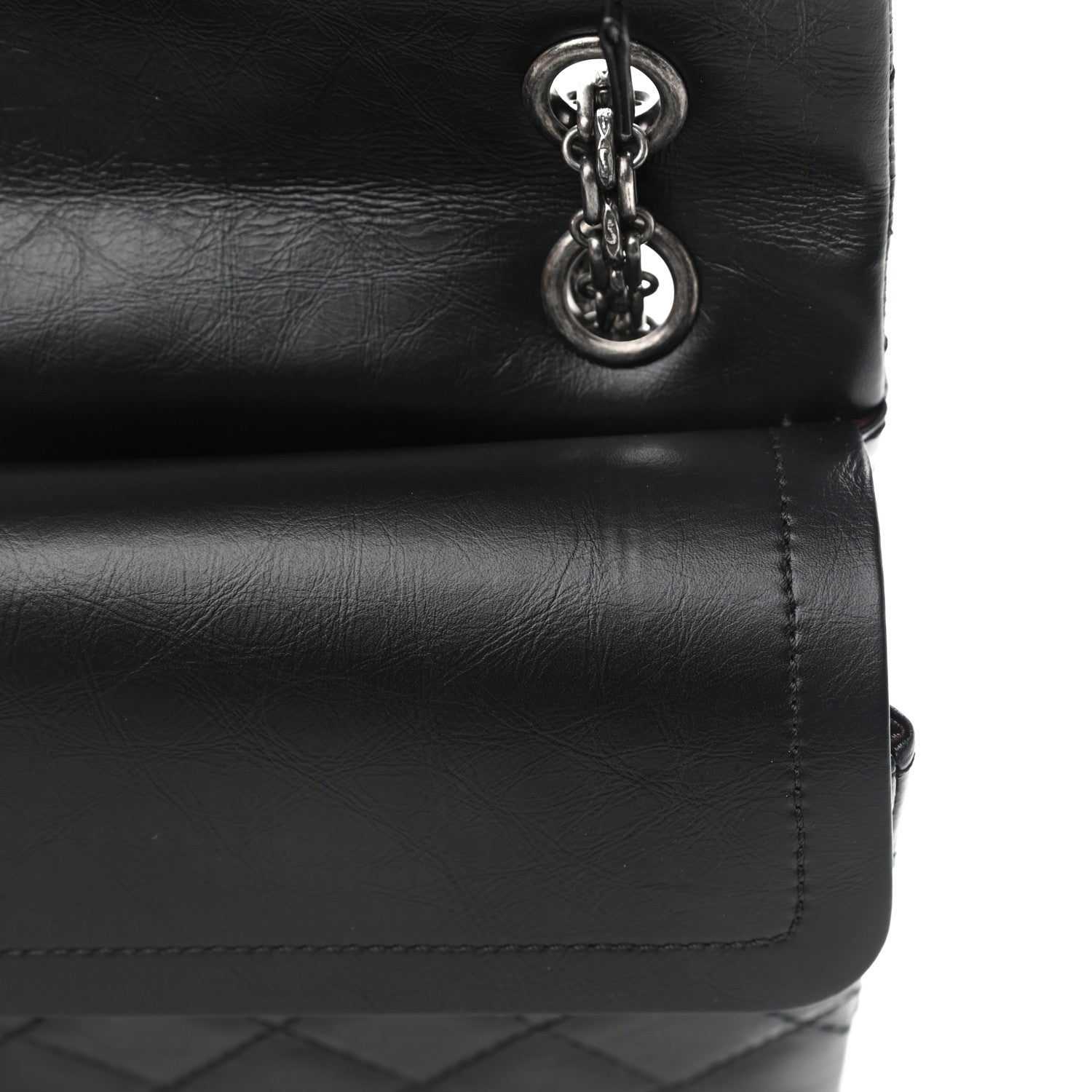 Chanel Aged Calfskin Quilted 2.55 Reissue 226 Flap Black 12 of 13