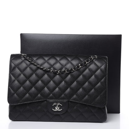 Chanel Caviar Quilted Maxi Single Flap Black 10 of 10