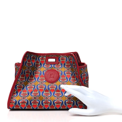 Fendi Fabric Grille Royale Print Stamp Patch Mini Peekaboo Defender Cover Red Blue Strawberry 2 of 9