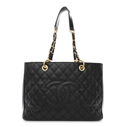 Chanel Caviar Quilted Grand Shopping Tote GST Black 1 of 13