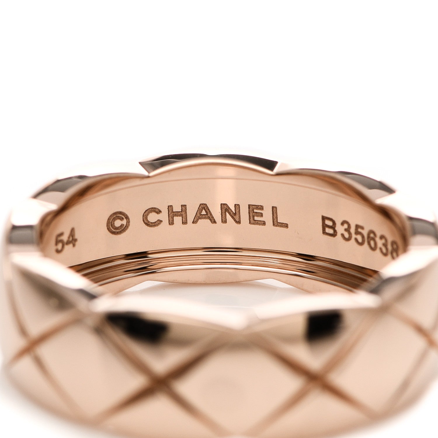 Chanel 18K Beige Gold Small Coco Crush Ring 54 7 4 of 5