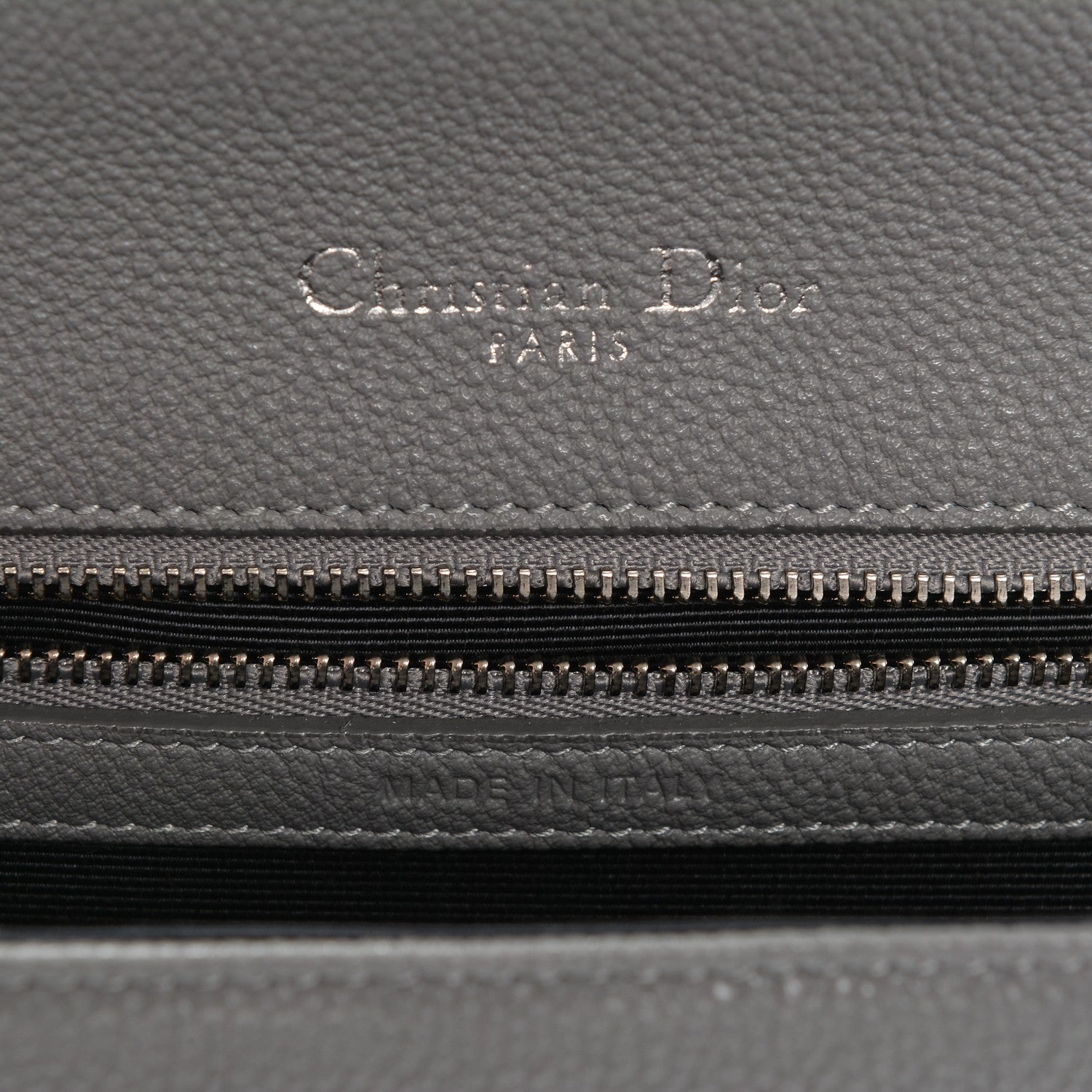 Christian Dior Grained Calfskin Medium Diorama Flap Bag Gris 6 of 6