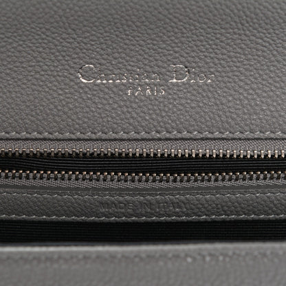 Christian Dior Grained Calfskin Medium Diorama Flap Bag Gris 6 of 6