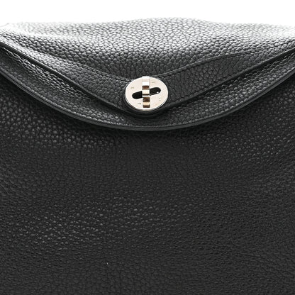 Hermes Taurillon Clemence Lindy 30 Black 8 of 10