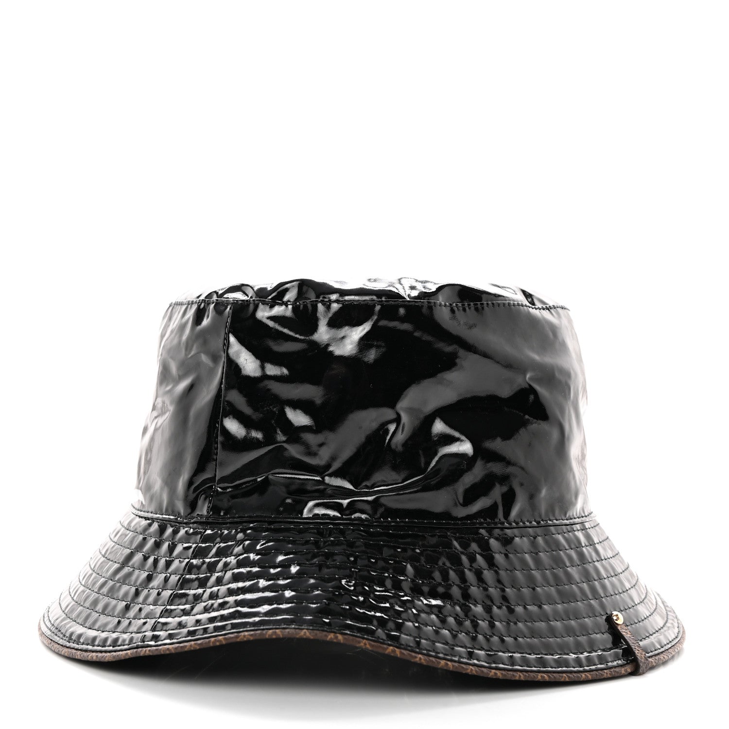 Louis Vuitton Patent Monogram Bob Bucket Hat M Black 4 of 7