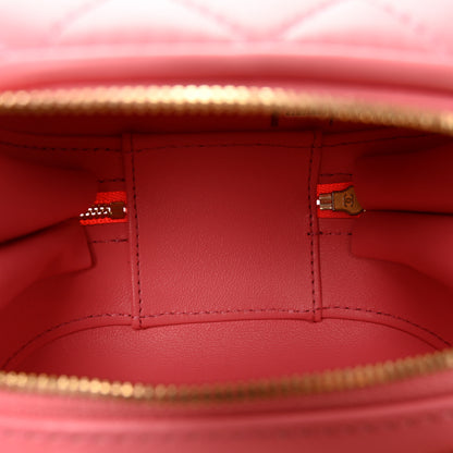 Chanel Lambskin Quilted CC Bubble Vanity Case With Chain Pink 5 of 10