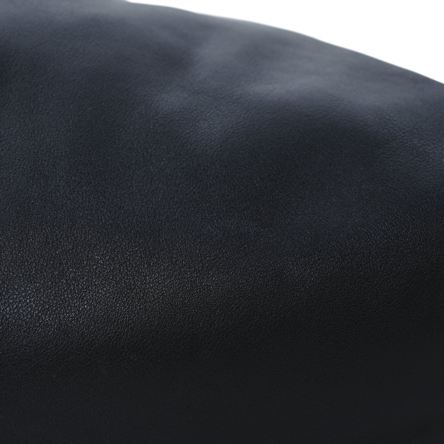 Smooth Butter Calf The Pouch Oversized Clutch Black