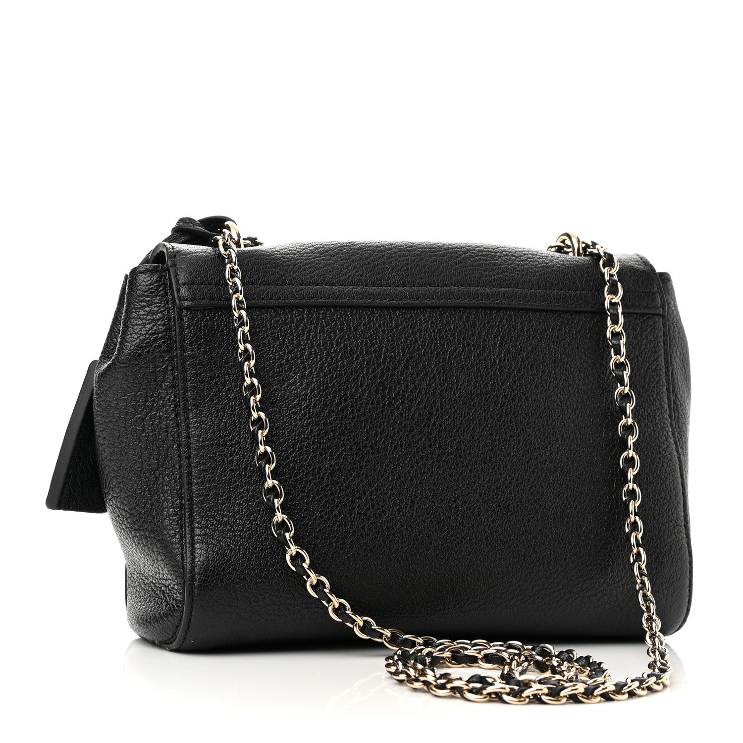 Mulberry Glossy Goatskin Small Lily Flap Black 3 of 10