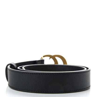 Gucci Calfskin Double G 30mm Belt 75 30 Black 2 of 4