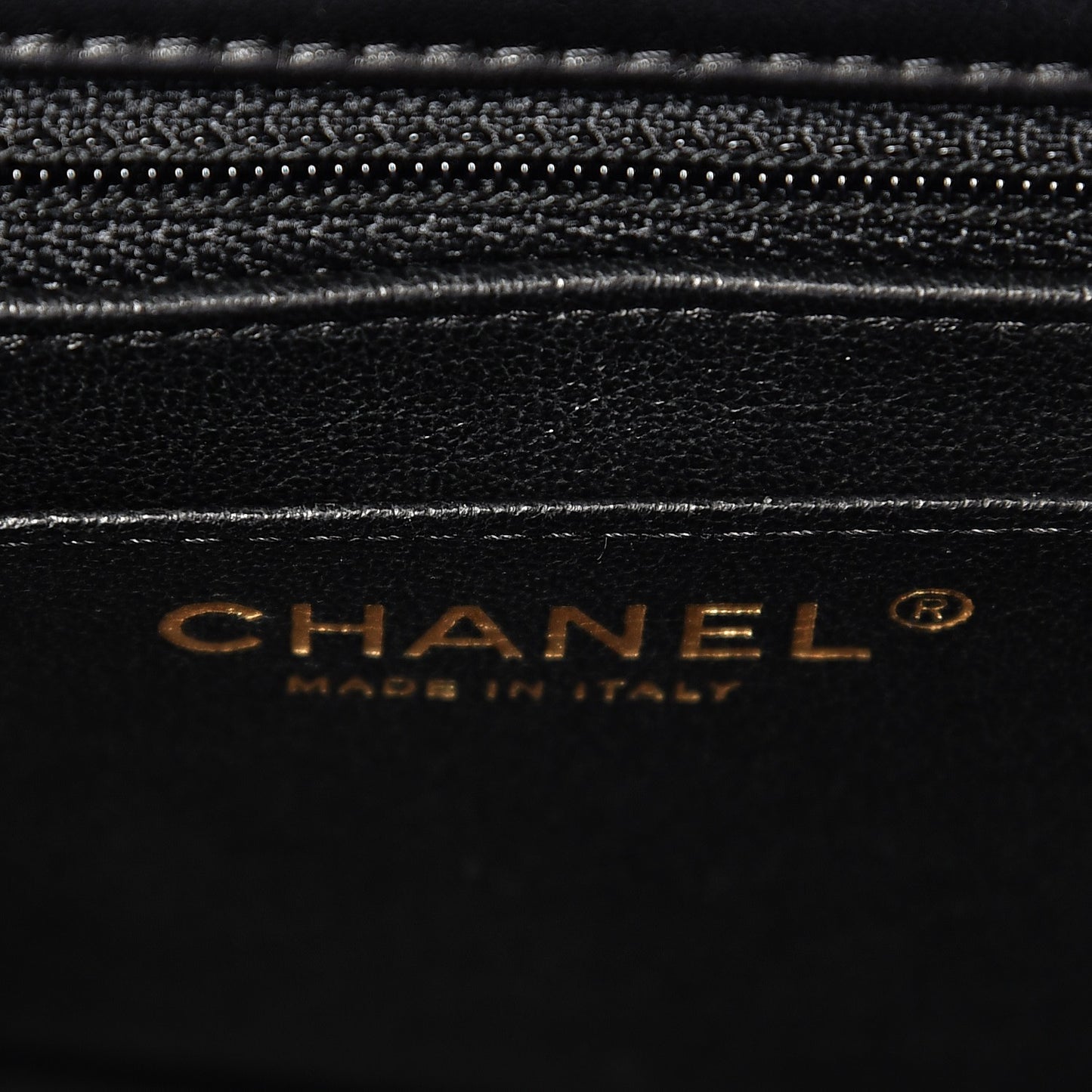 Lambskin Quilted Mini Square Flap Black