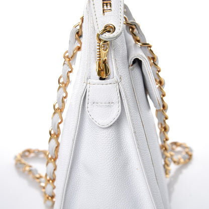 Chanel Caviar CC Shoulder Bag White 18 of 24