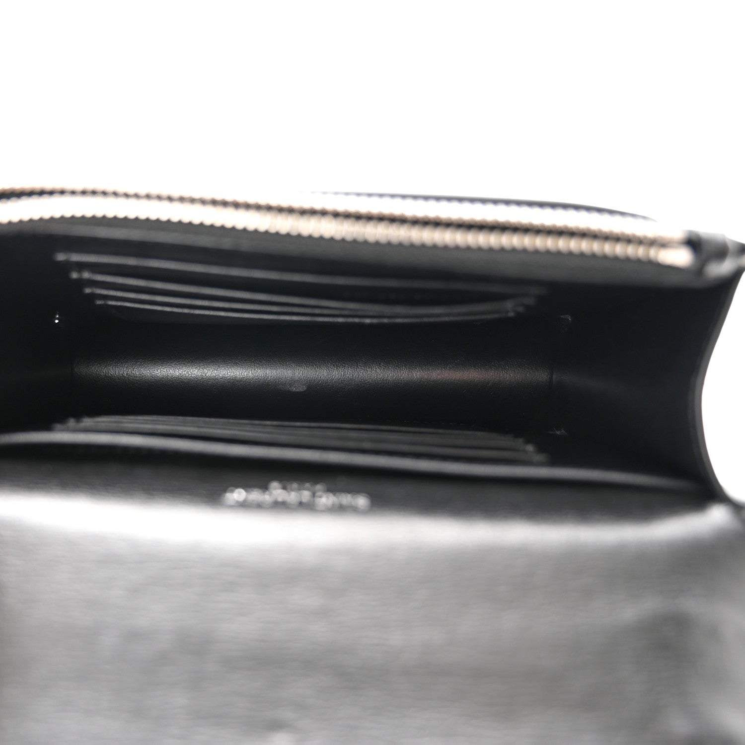 Saint Laurent Calfskin Monogram Sunset Chain Wallet Black 5 of 12