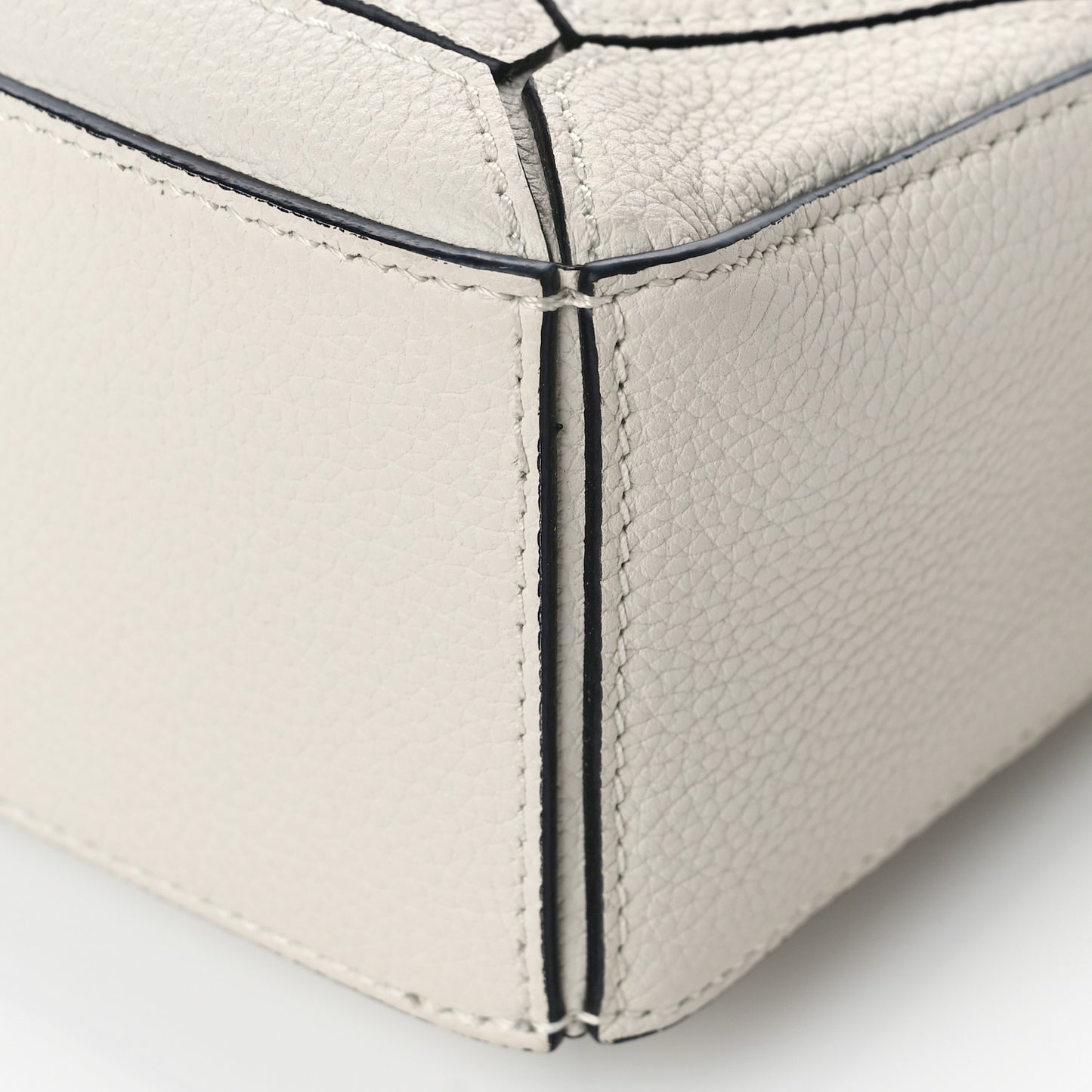 Calfskin Mini Puzzle Bag Soft White