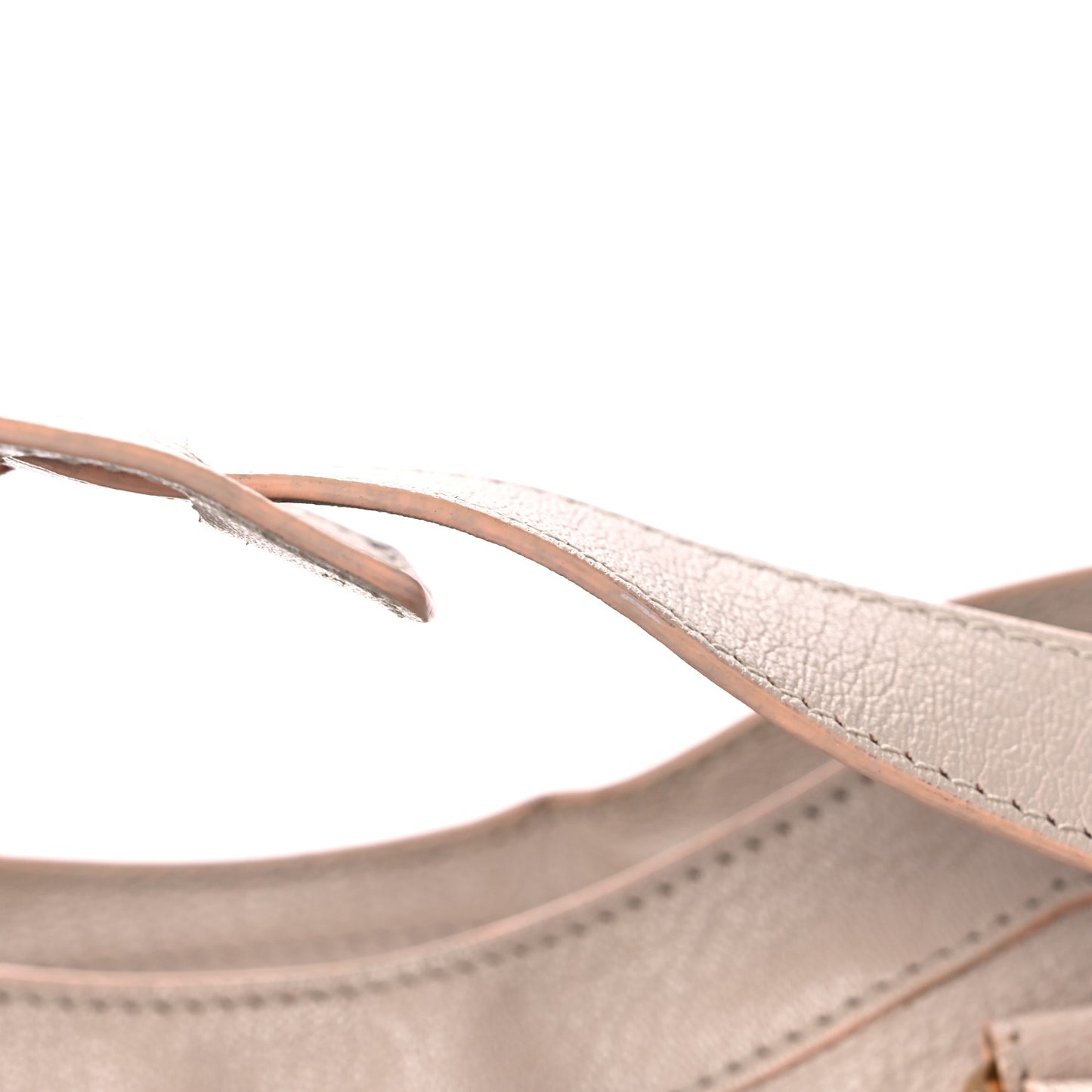 Chevre Gold Hardware Metallic Edge City Beige Praline