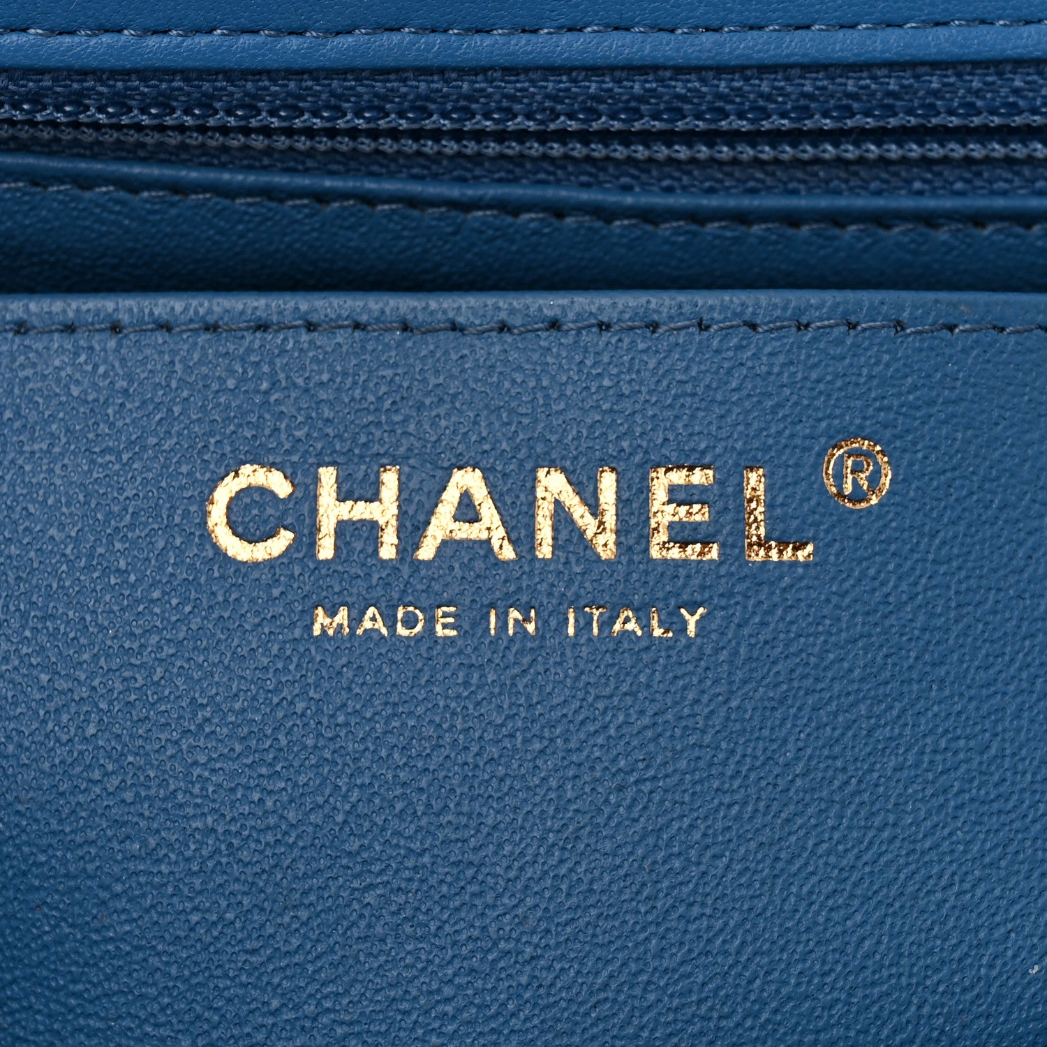 Chanel Lambskin Quilted Mini Rectangular Flap Blue 6 of 14