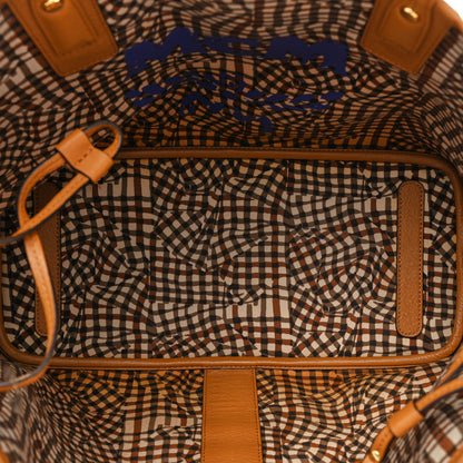 MCM Visetos Medium Liz Reversible Shopper Tote Cognac 8 of 17