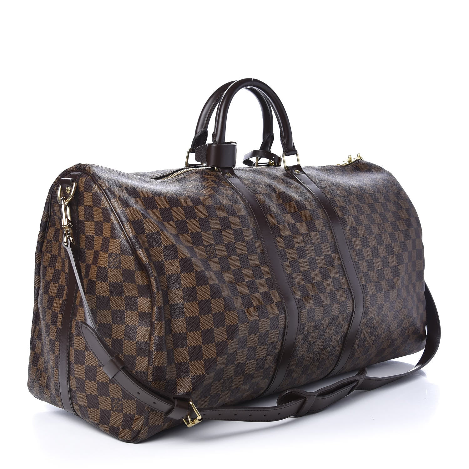 Louis Vuitton Damier Ebene Keepall Bandouliere 55 2 of 12