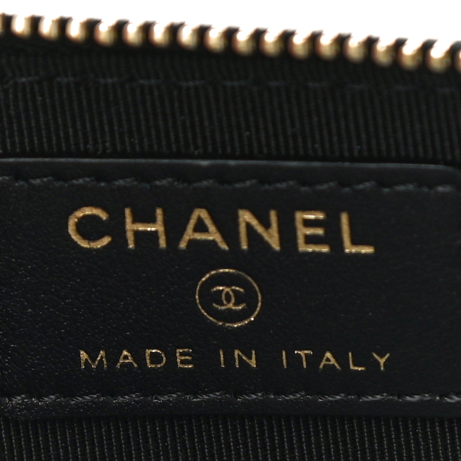 Chanel Lambskin Egyptian Amulet Zip Coin Purse Black 8 of 10
