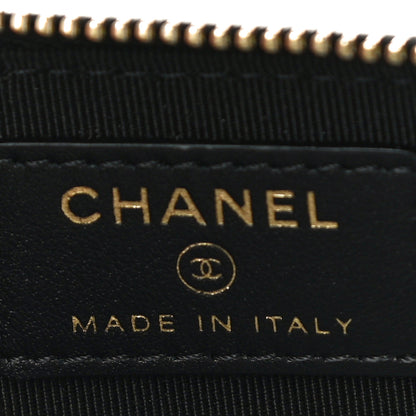 Chanel Lambskin Egyptian Amulet Zip Coin Purse Black 8 of 10