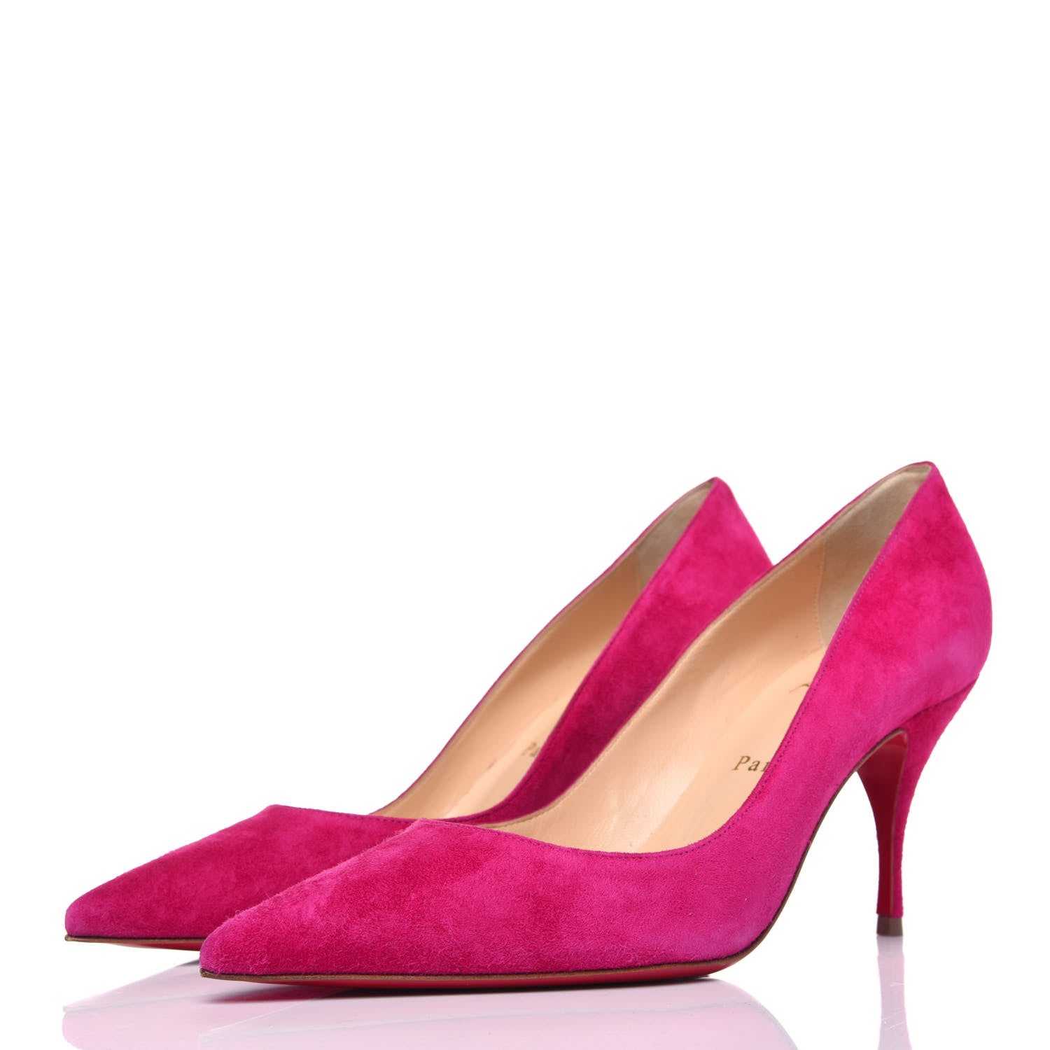 Christian Louboutin Veau Velours Clare 80 Pumps 36.5 Bomba 3 of 9