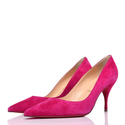 Christian Louboutin Veau Velours Clare 80 Pumps 36.5 Bomba 3 of 9